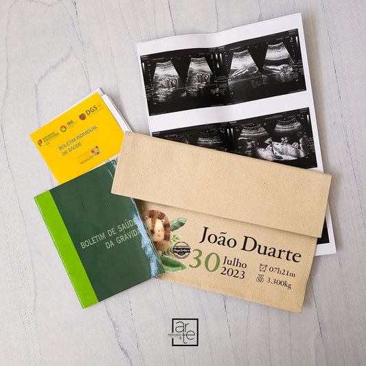 Porta documentos nascimento "Safari"