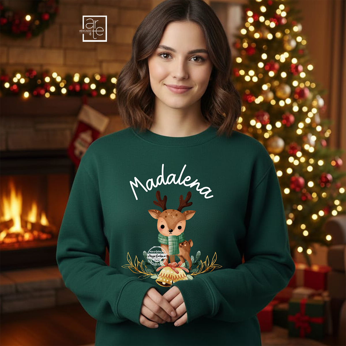 Sweat adulto de natal "Rena"