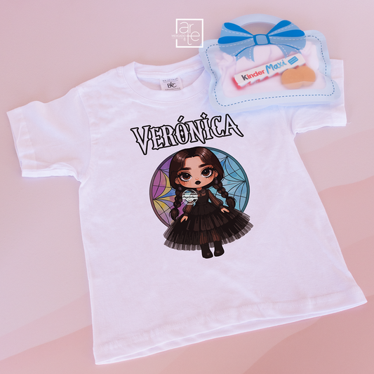 T-shirt com saco doces "Wednesday"