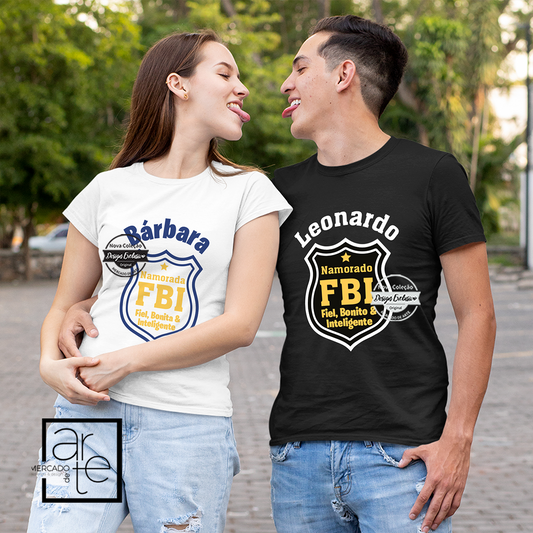 T-shirt Namorados "FBI"