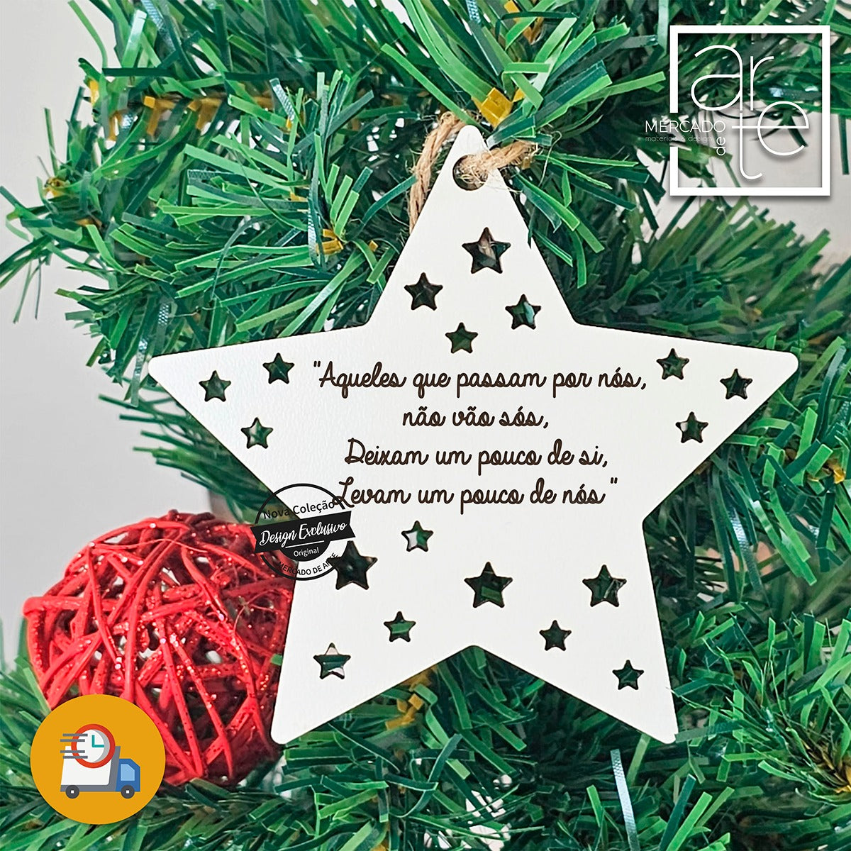 PRESENTE EXPRESSO - Estrela de natal "Principezinho"