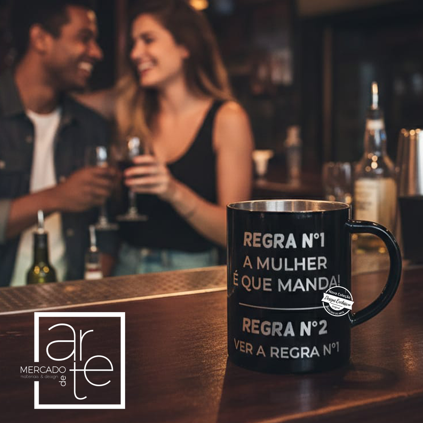 Caneca laser "Regra Nº1"