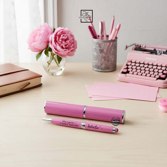 Caneta com tubo "Melhor Madrinha"