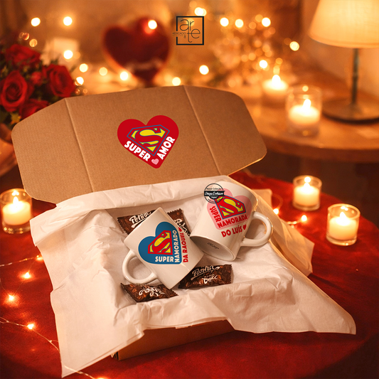 Kit chávenas de café "Super namorada/o"