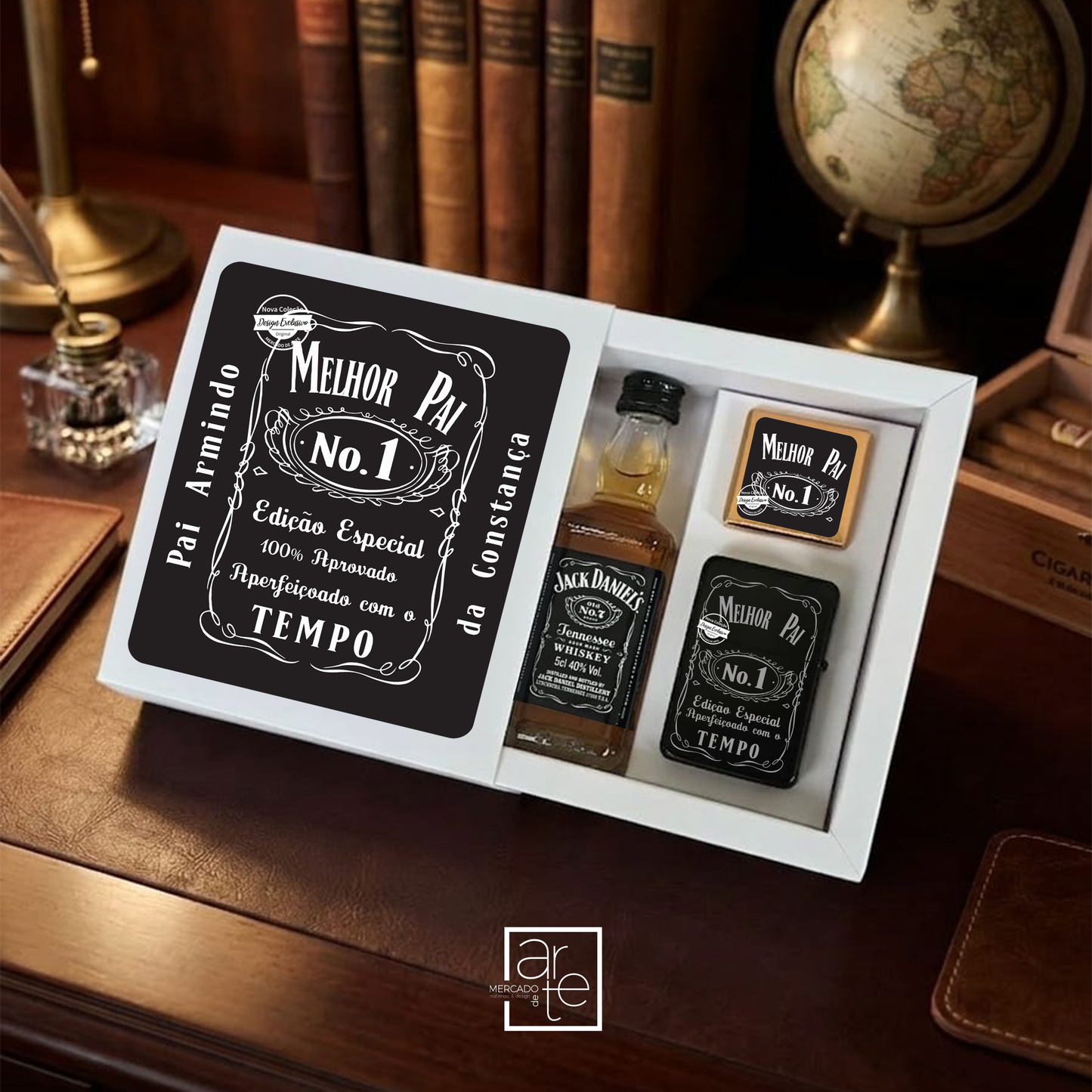 Kit Jack Daniel's "Melhor pai"