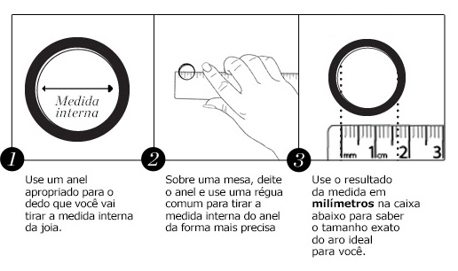 Aliança solitário "Nomes"