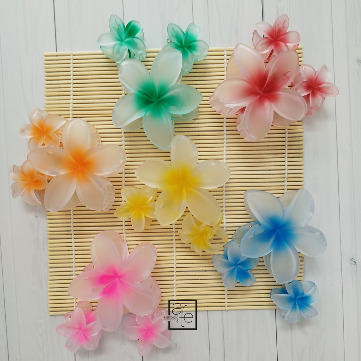 Conjunto molas cabelo "Monoi"