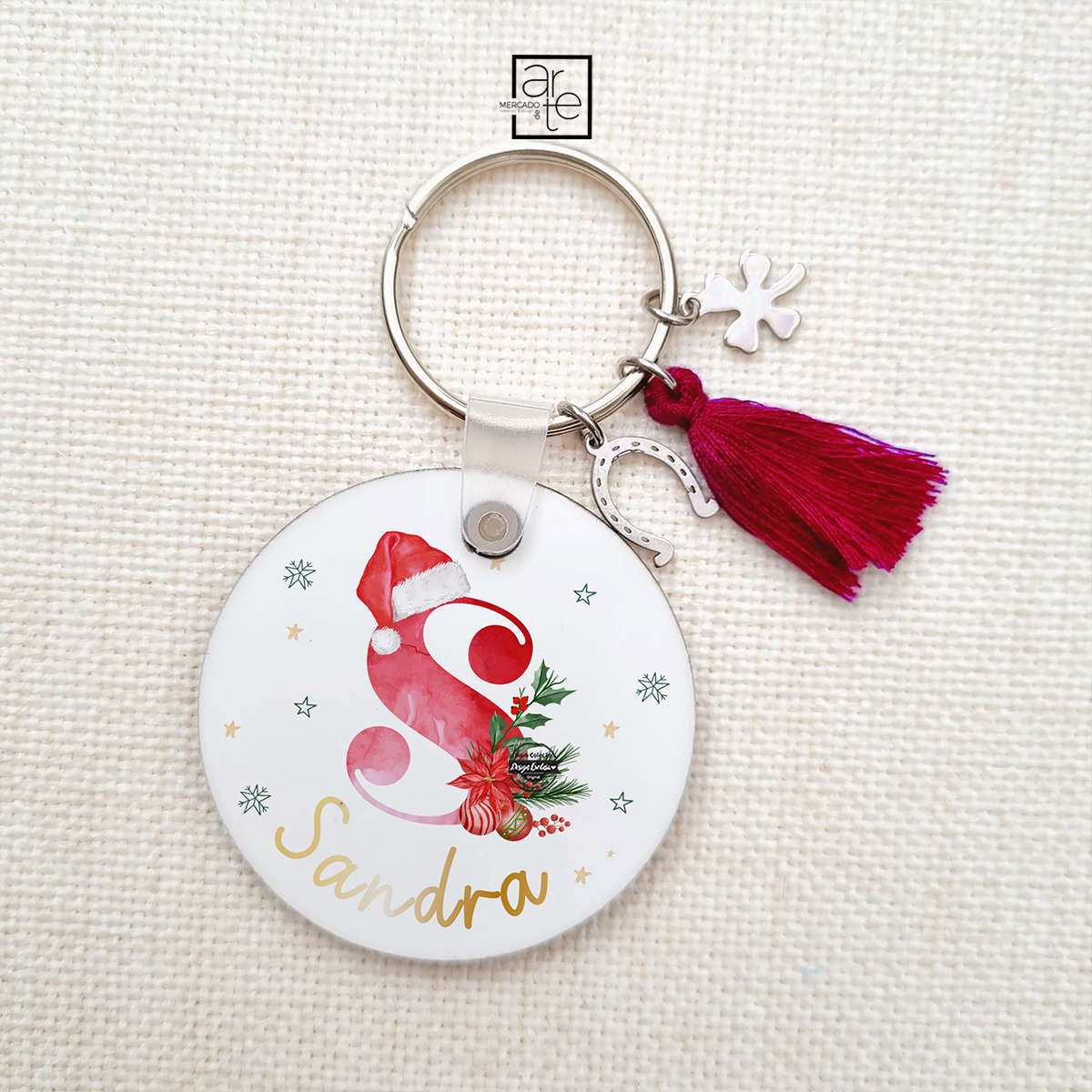 Porta chaves de Natal "Inicial"