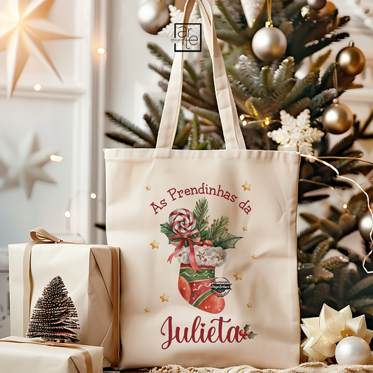 Saco de pano  "As prendinhas da..."