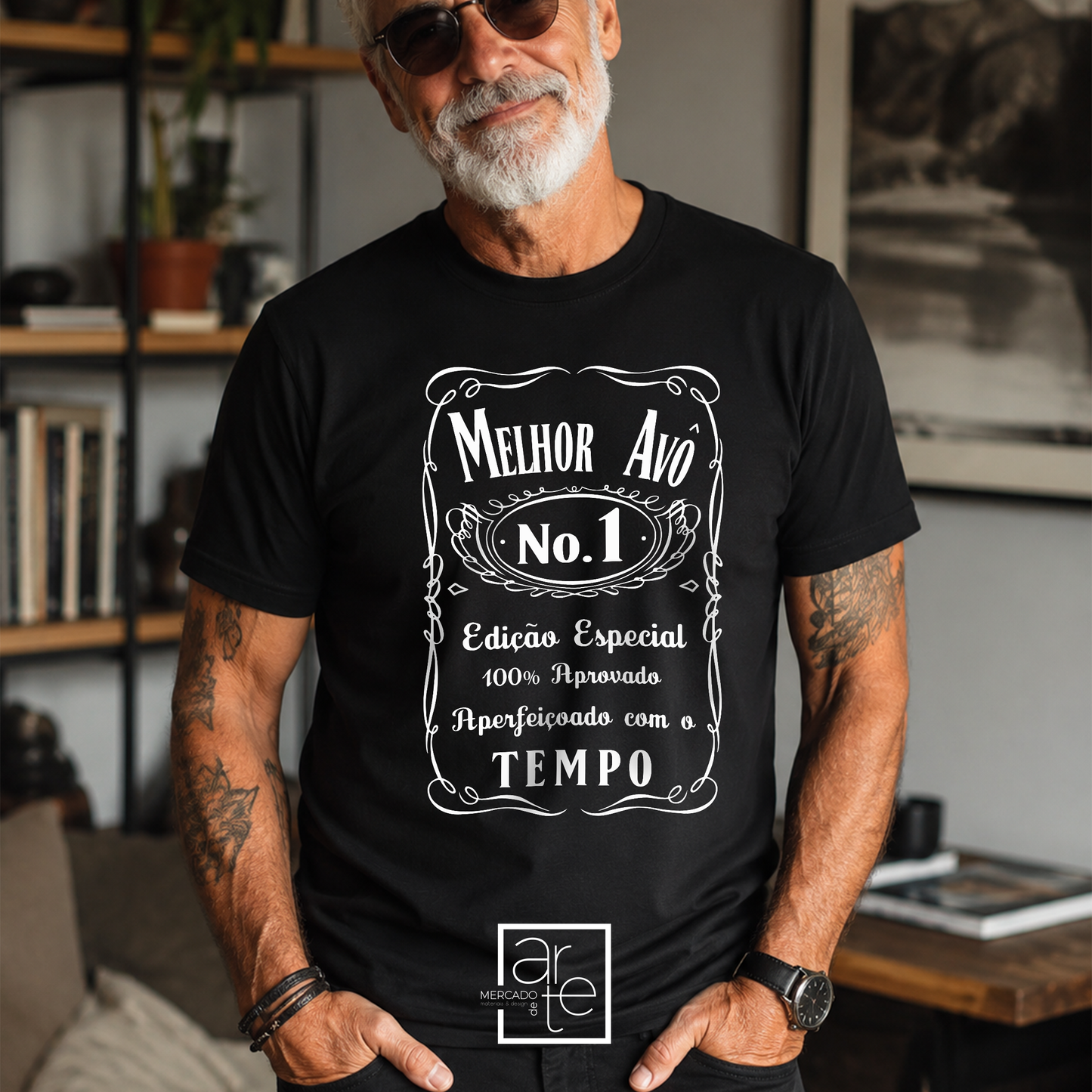 T-shirt "Melhor pai/Avô" - EXPRESSO