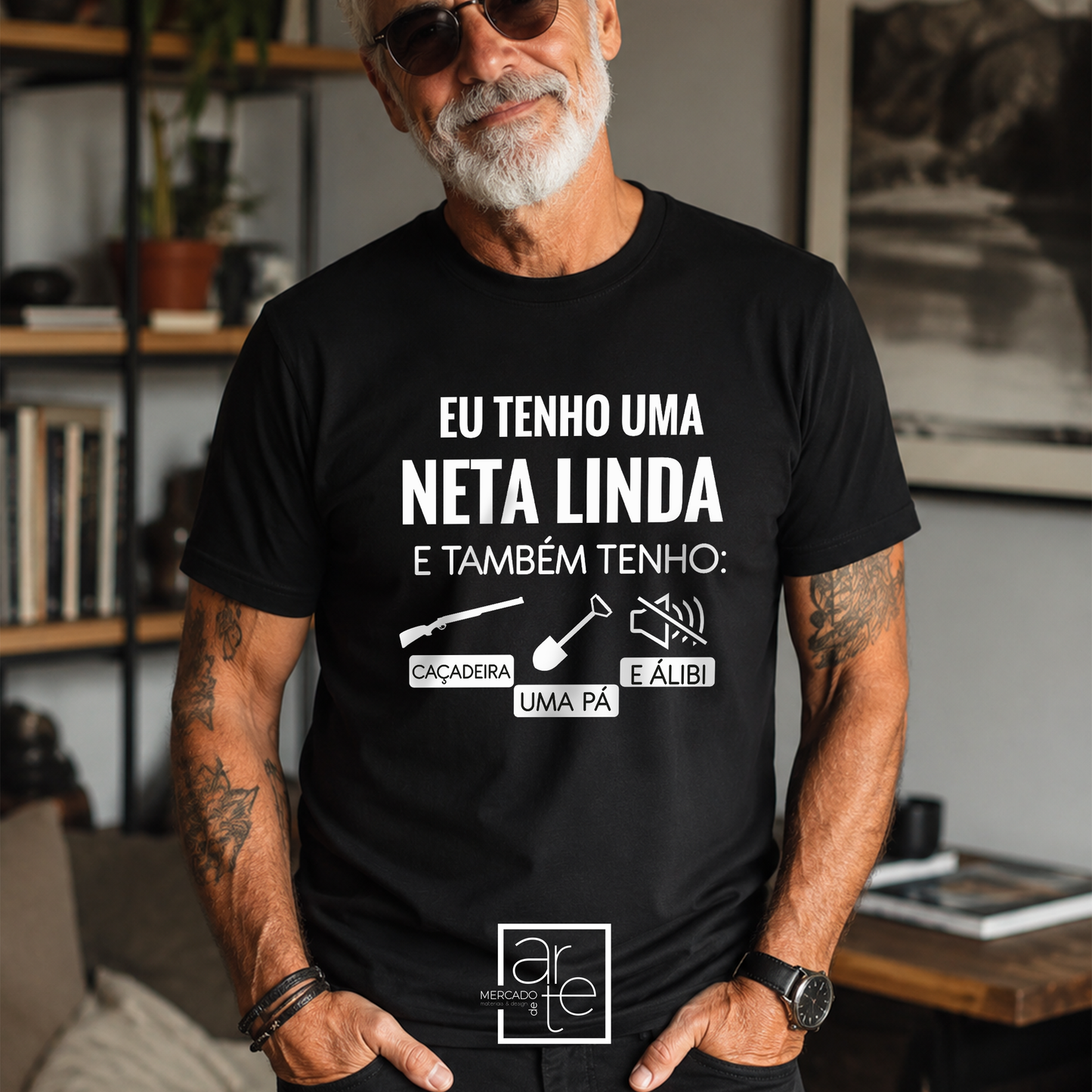 T-shirt "Eu tenho uma neta linda..."
