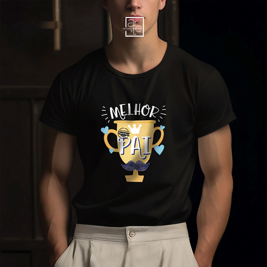 T-shirt troféu "Melhor pai"