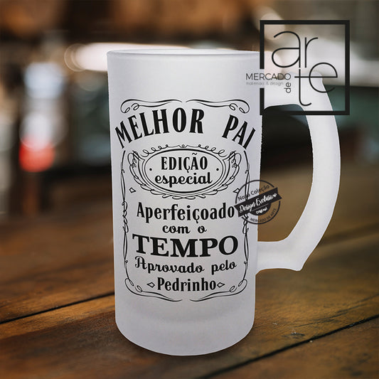 Caneca de cerveja " Melhor Pai"