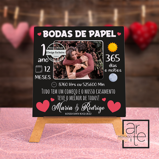 Marque a sua data especial com um presente super especial personalizado por si.  Escolha a sua fotografia preferida e marque o momento com as palavras perfeitas para a sua cara metade. 