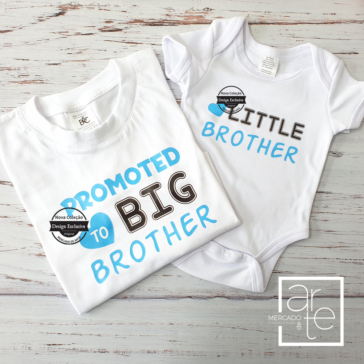 Conjunto body e/ou T-shirt "Promoted to Big Brother"